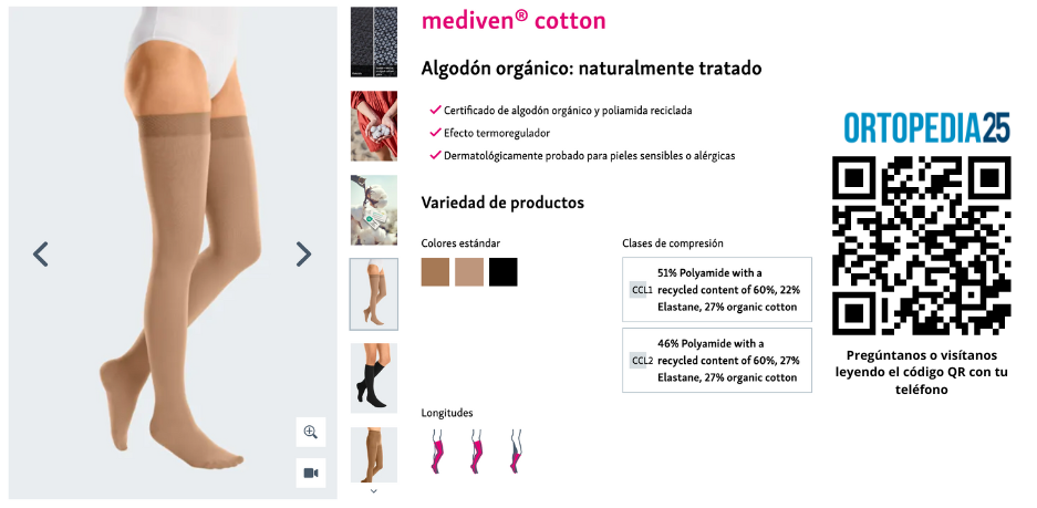Mediven Cotton: Compresión Médica con Suavidad y Eficacia
